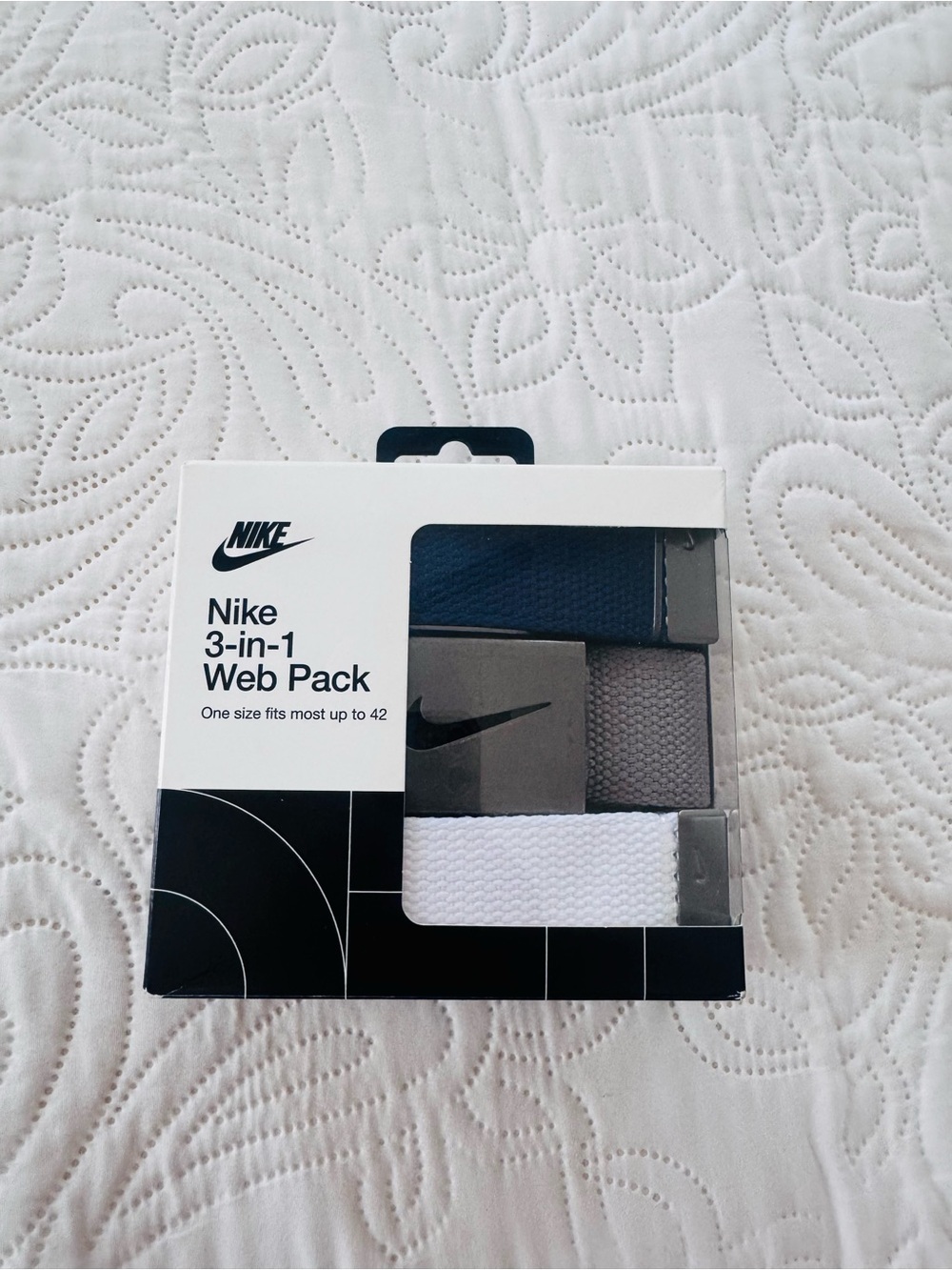 Nike 3-in-1 Web Pack - Blue, Gray & White. New